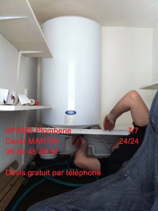 apams plomberie LaTour De Salvagny pose et installation de chauffe eau
