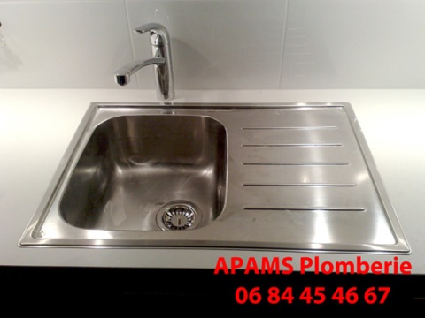 evier apams plomberie LaTour De Salvagny apams plomberie evier, dépannage évier, fuite évier, robinet évier, débouchage évier bouché